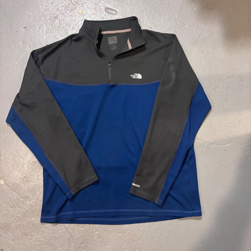 The North Face Pullover Men XL Blue Good Flight Series VaporWick 1/4 Zip Top